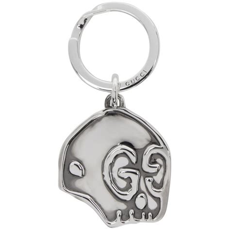 gucci ghost silver skull keychain|Gucci ghost.